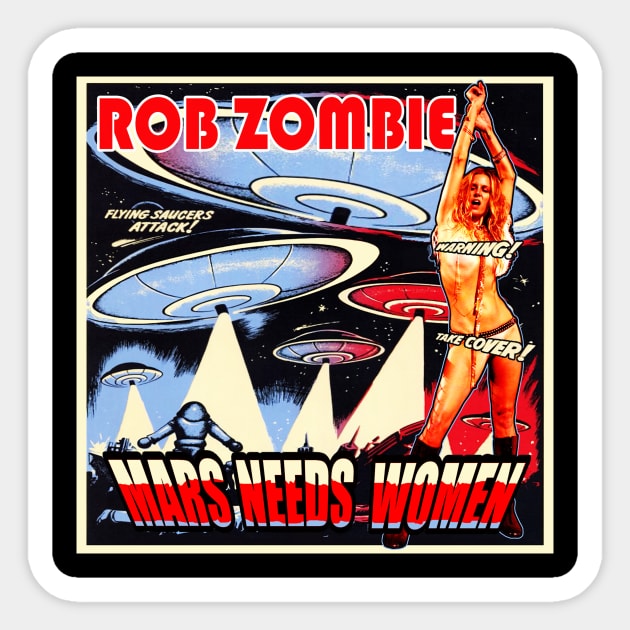 Mars Needs Women Sticker by mavzgodstudio